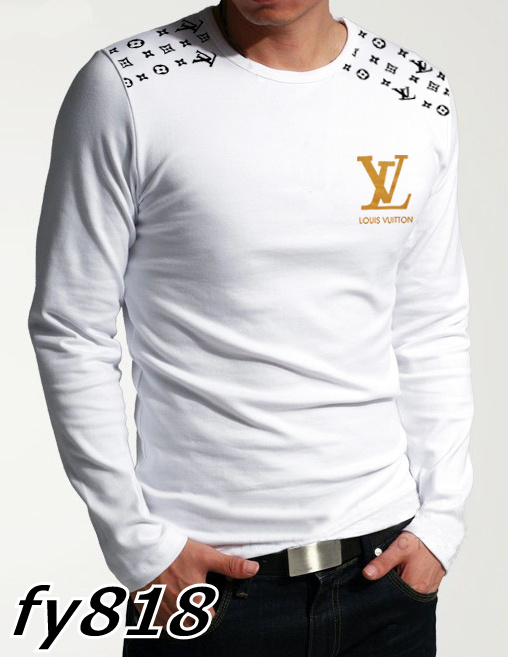 Louis Vuitton long-sleeve men T-shirts-LV13918B - Click Image to Close